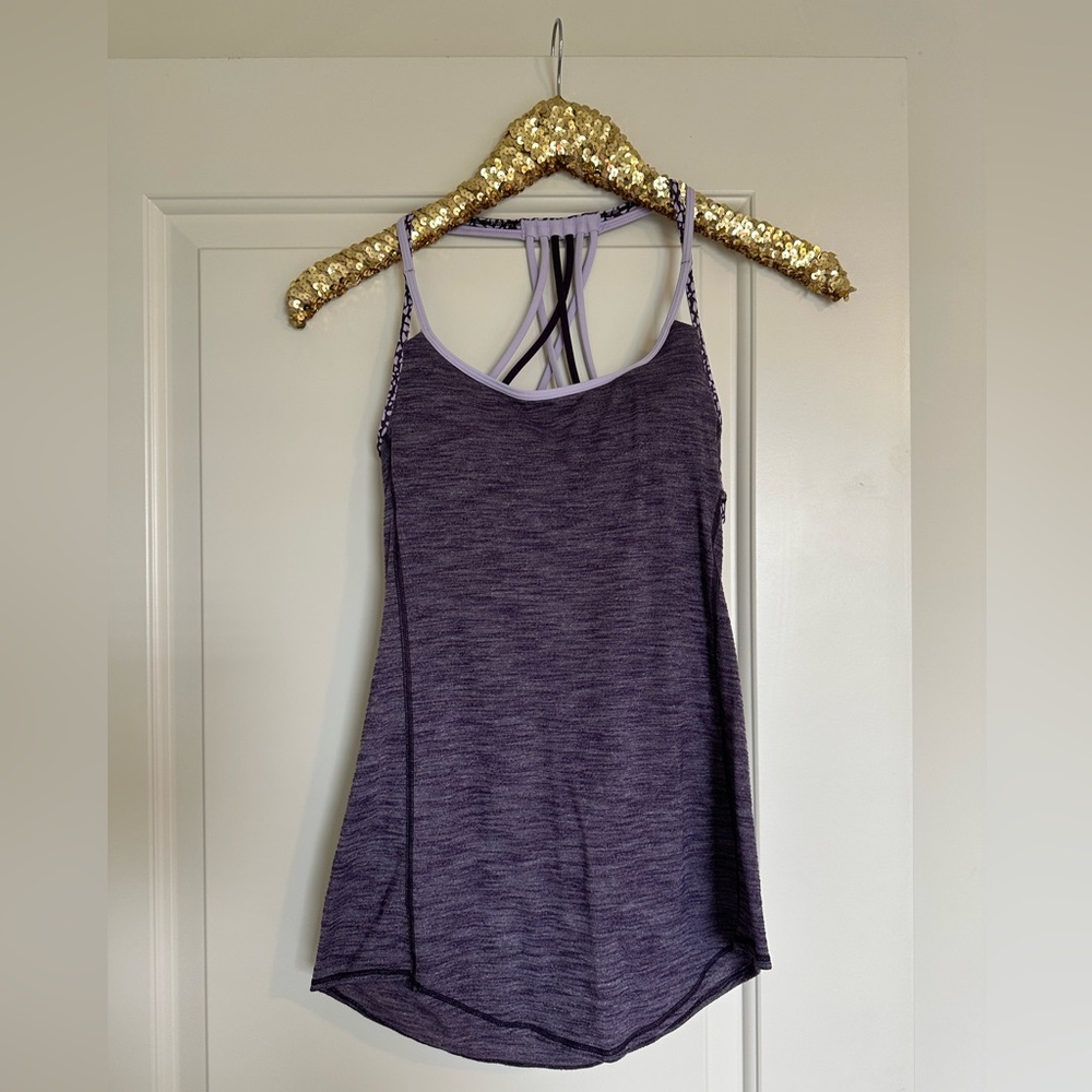 Purple Lululemon Tank with Built In Bra